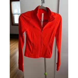 Lululemon Cropped Define Jacket *Nulu / Size 4 / Solar Orange